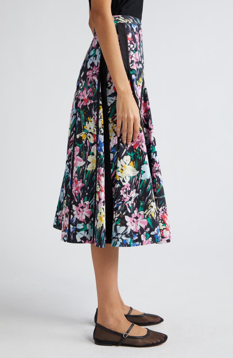 3.1 Phillip Lim Flowerworks Godet Cotton Skirt, Alternate, color,