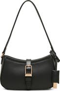 Anne Klein Buckle Faux Leather Shoulder Bag