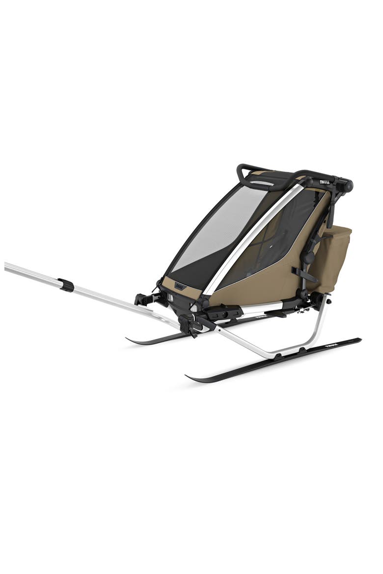 Chariot Cross 2 Single Cycle Trailer/Stroller, Alternate, color, FADED KHAKI