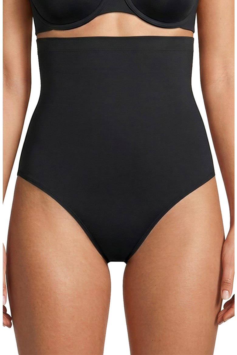 2-Pack Contour Flex High Waist Shaping Briefs, Main, color, CLAY/ BLACK