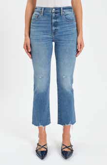 Shy Girl High Waist Crop Flare Jeans