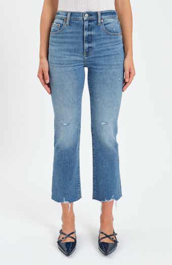 Shy Girl High Waist Crop Flare Jeans