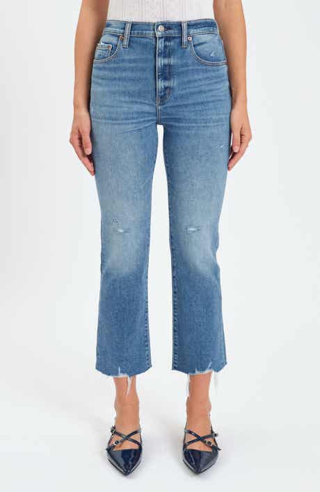 Shy Girl High Waist Crop Flare Jeans
