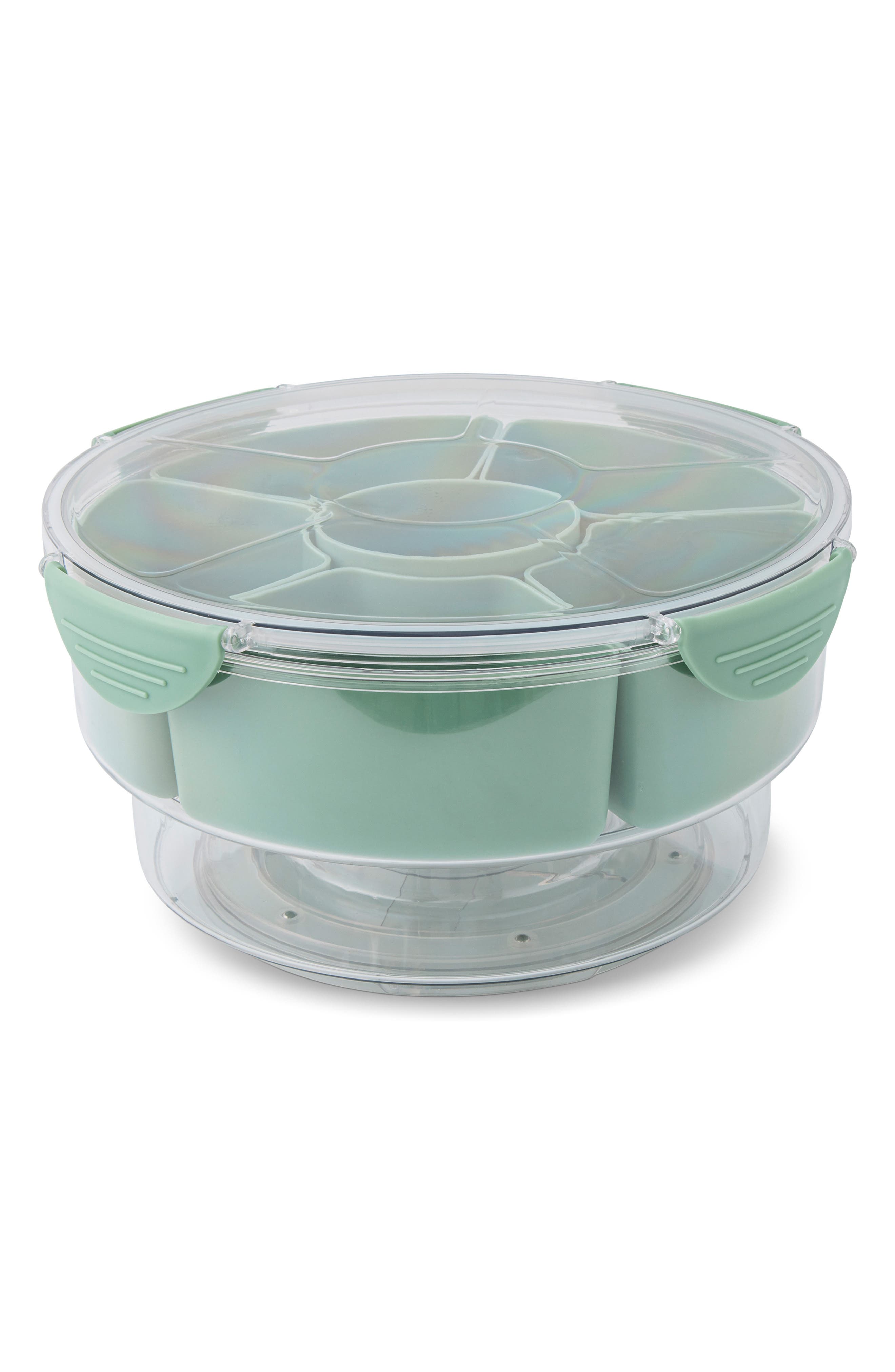 Core Home 6-Section Snack Lazy Susan with Ice Compartment
