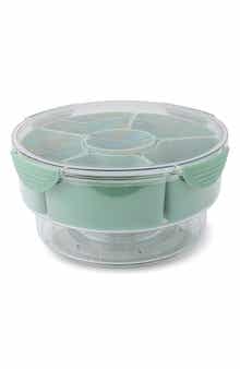 Core Home 6-Section Snack Lazy Susan with Ice Compartment