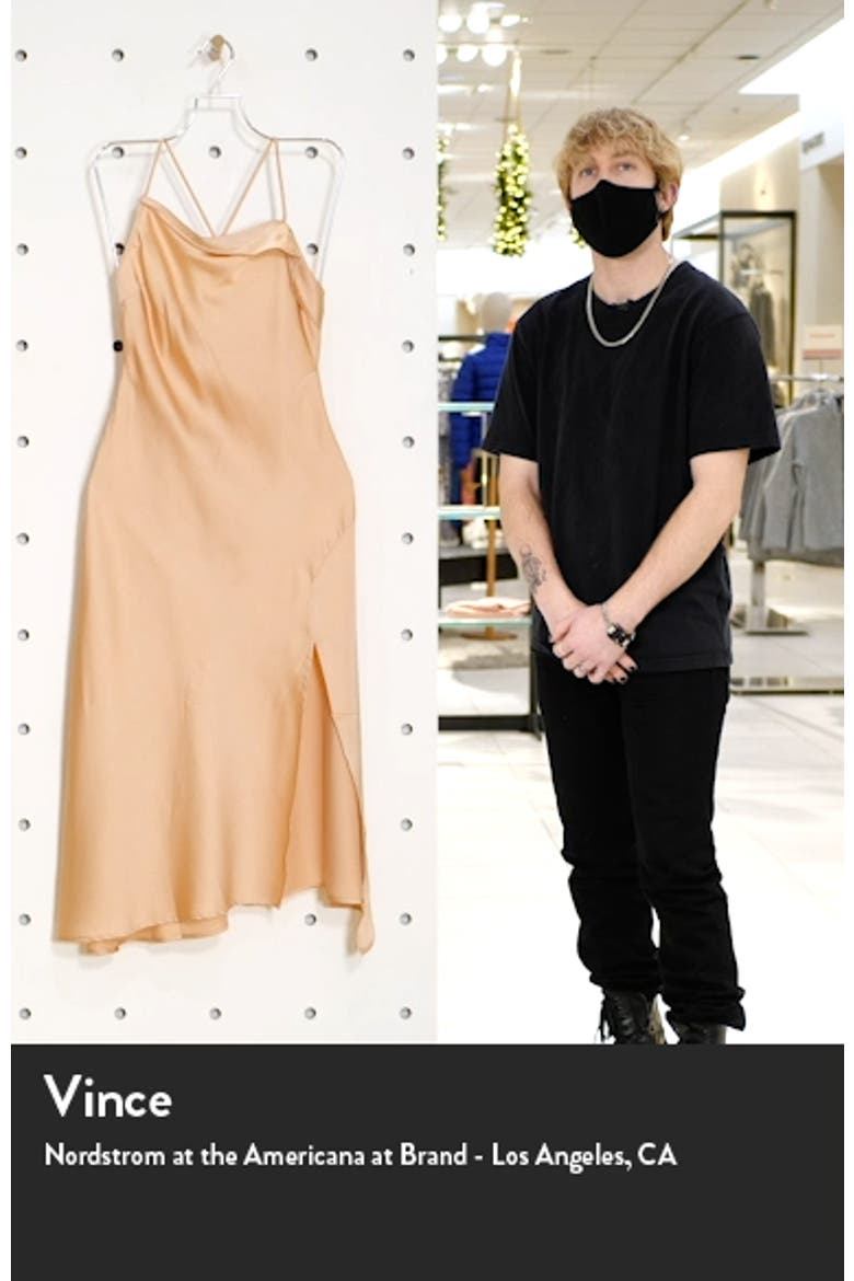 Cowl Slip Midi Dress video