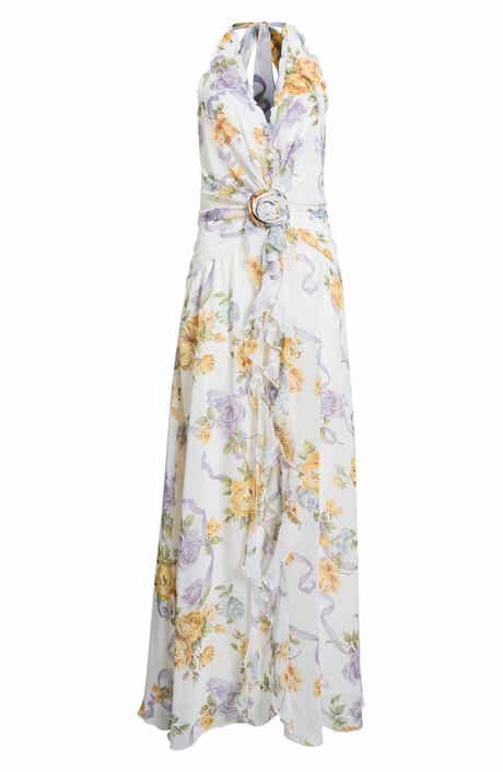 Floral Ruffle Maxi Dress
