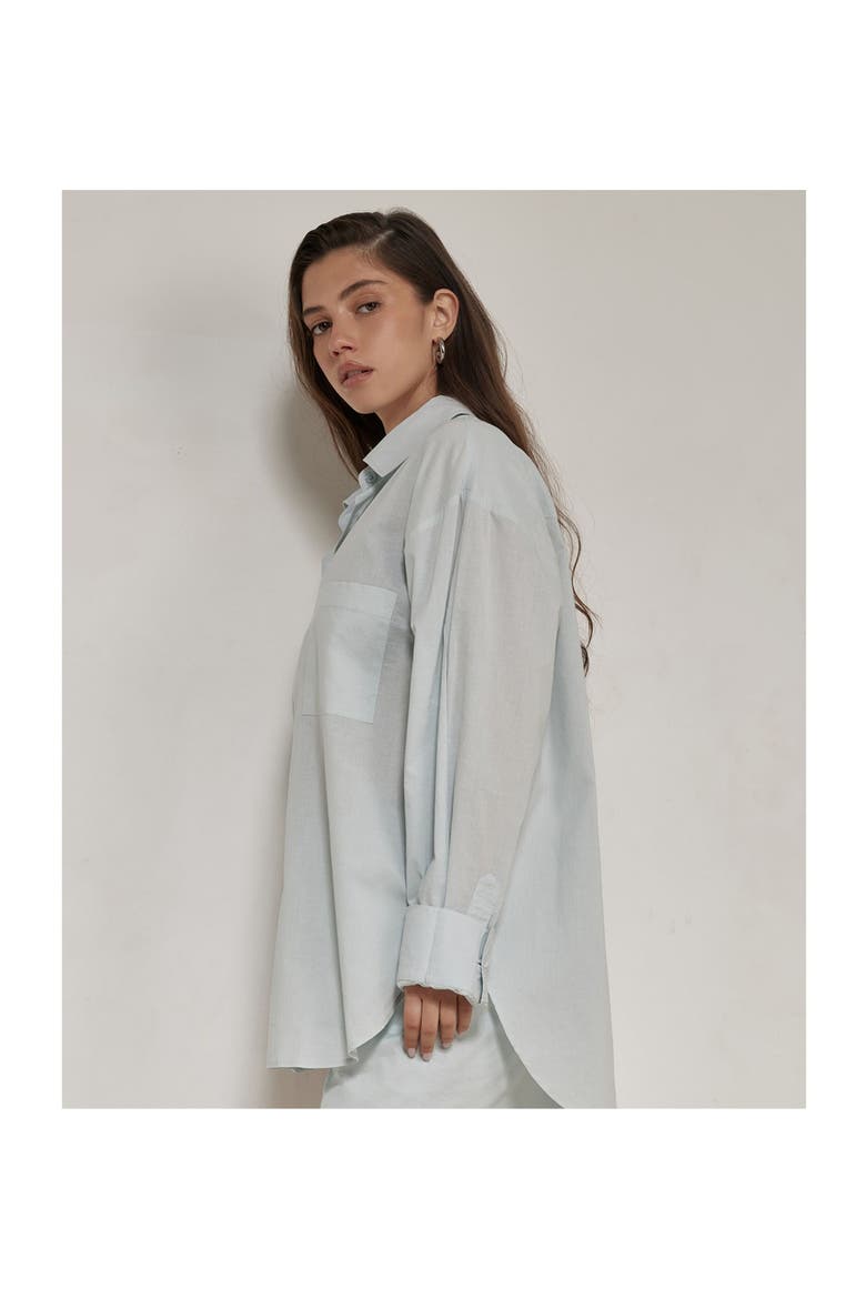 Harper Button Down Top, Alternate, color, Light-Blue