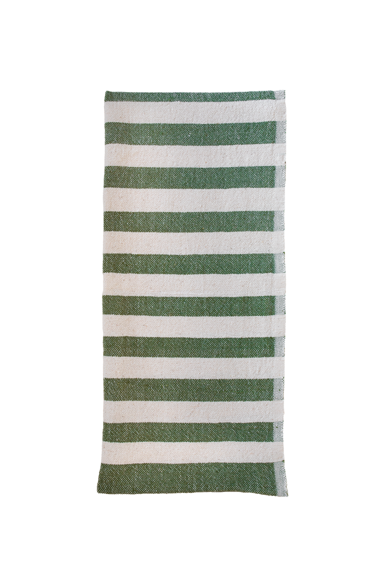Stripe Hand Towel, Main, color, Olive