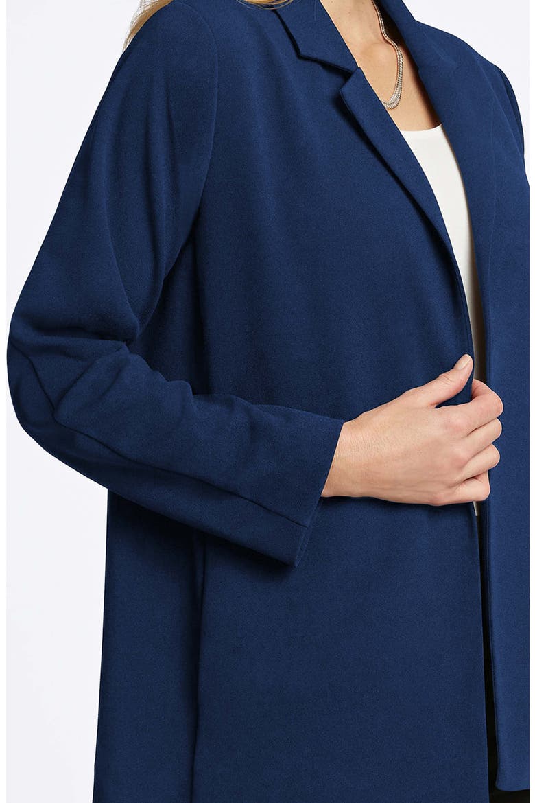 Morgan Crepe Knit Blazer, Alternate, color, NAVY