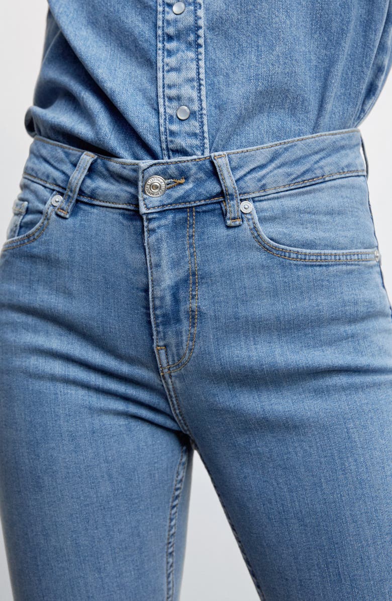 MANGO Flare Jeans, Alternate, color, Medium Blue