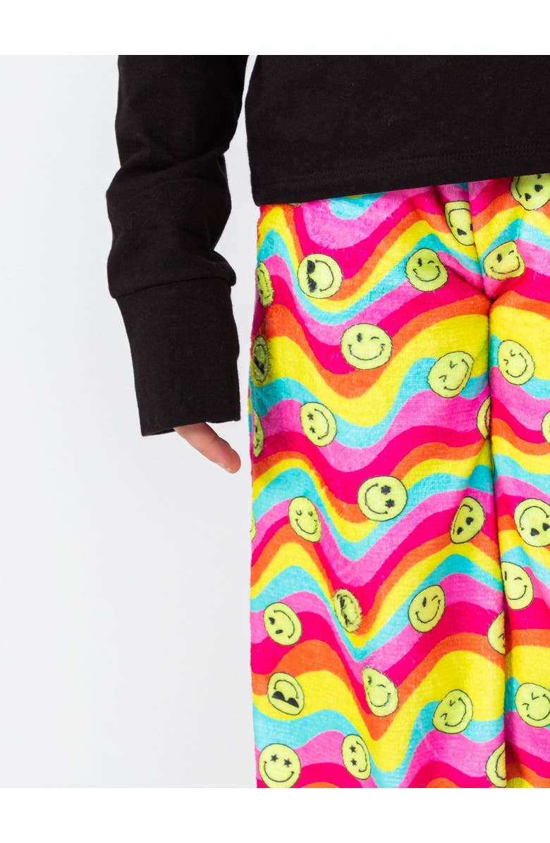 Preppy Goose Groovy Smile Plush Lounge Pant, Alternate, color, Multicolor