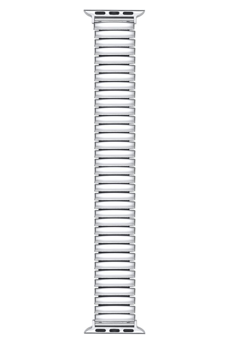 Slink 38mm Apple Watch® Stretch Watchband, Main, color, SILVER