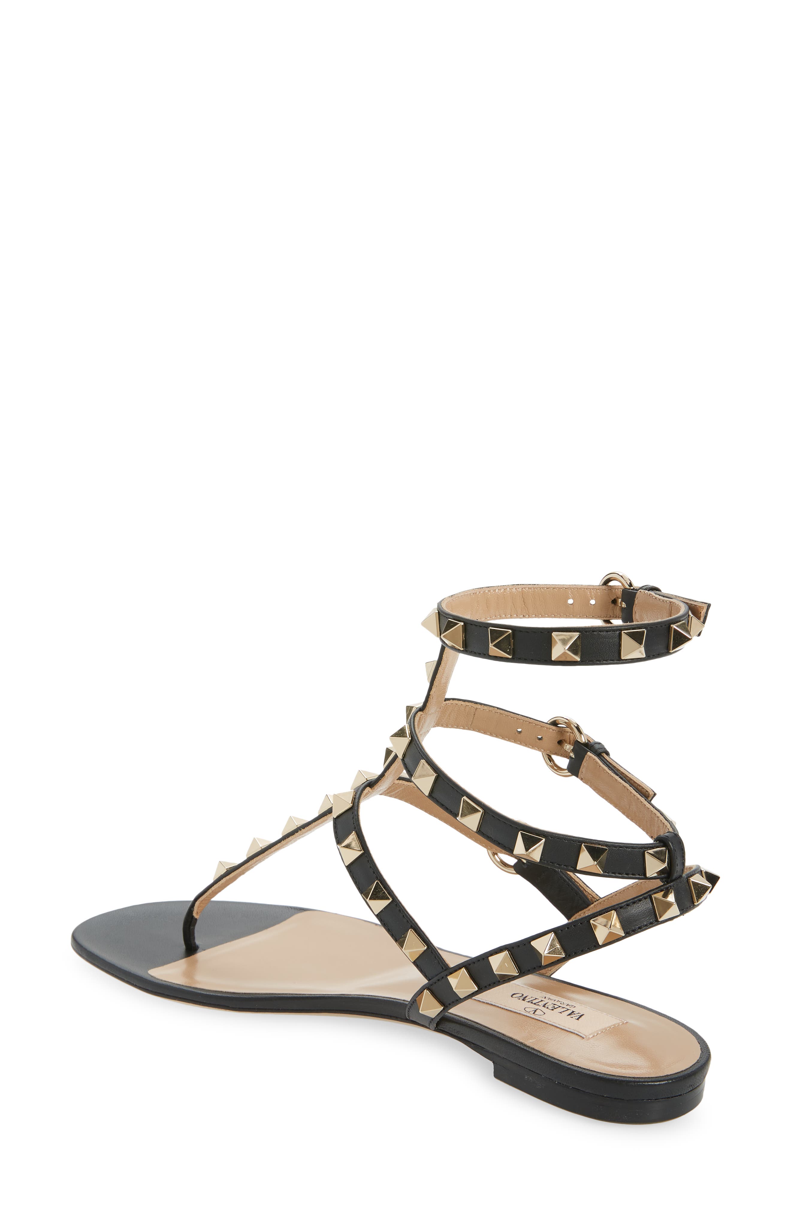 Valentino Garavani Rockstud Cage Sandal, Alternate, color, 