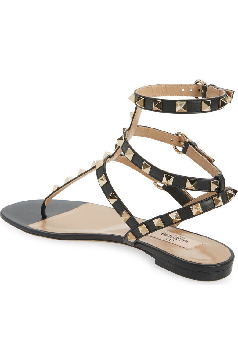 Valentino Garavani Rockstud Cage Sandal, Alternate, color,