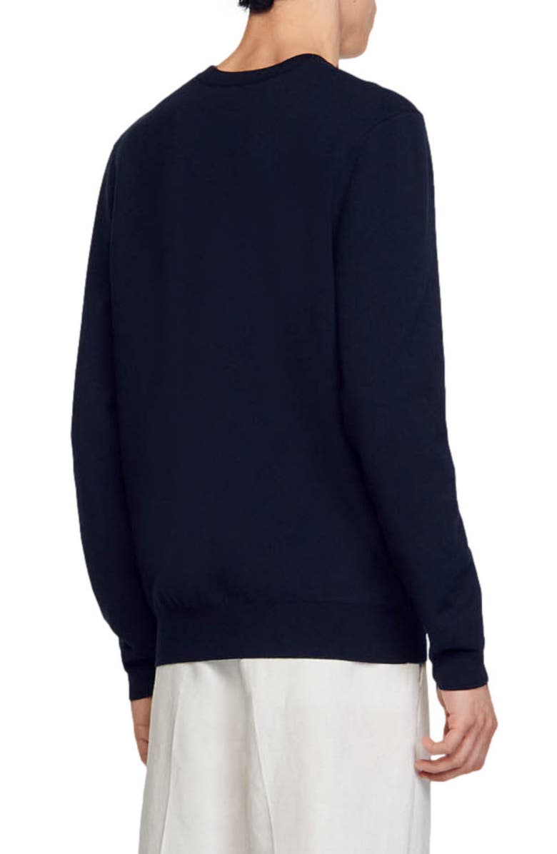 SANDRO Fuzzy Flower Sweater, Alternate, color, 