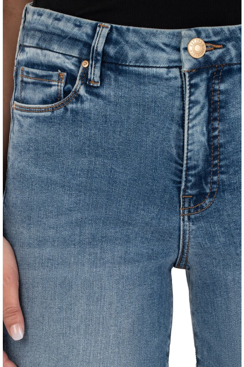Meg Raw Hem Ankle Wide Leg Jeans, Alternate, color, TOUGHNESS