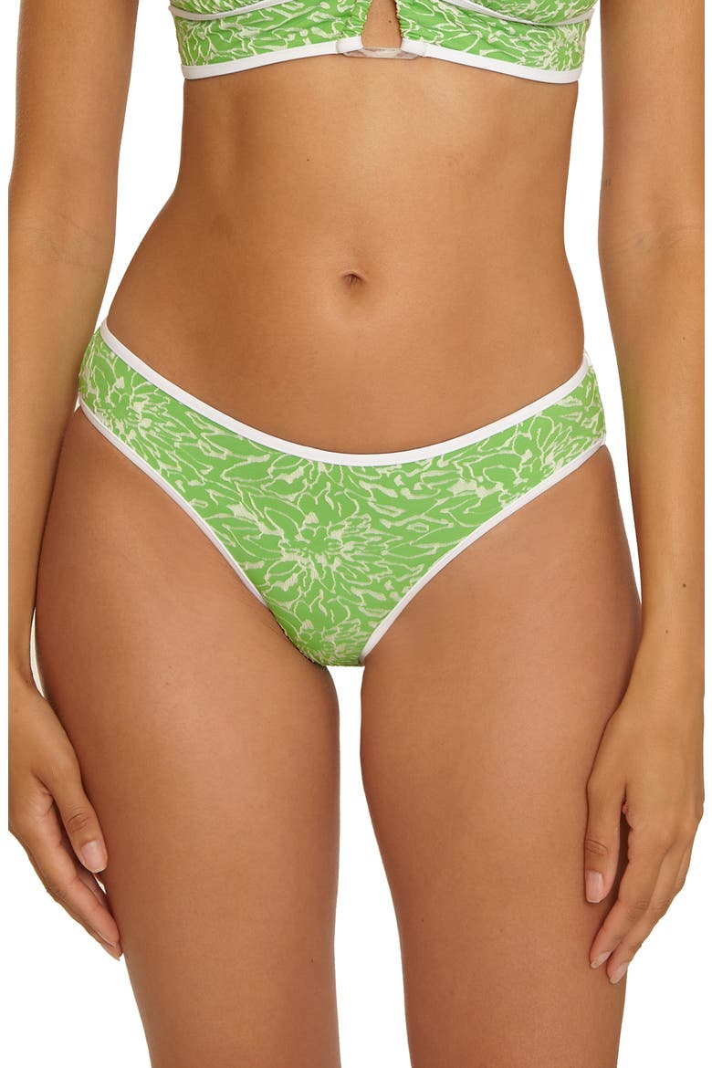 Water Lily Hipster Bikini Bottoms, Main, color, GREEN APPLE