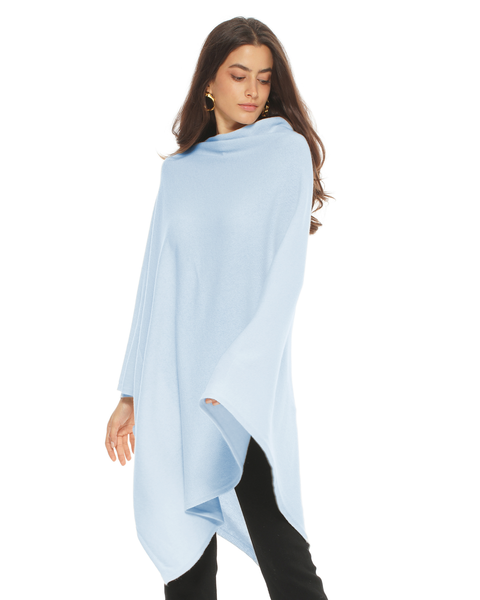 Pure Cashmere Long Poncho