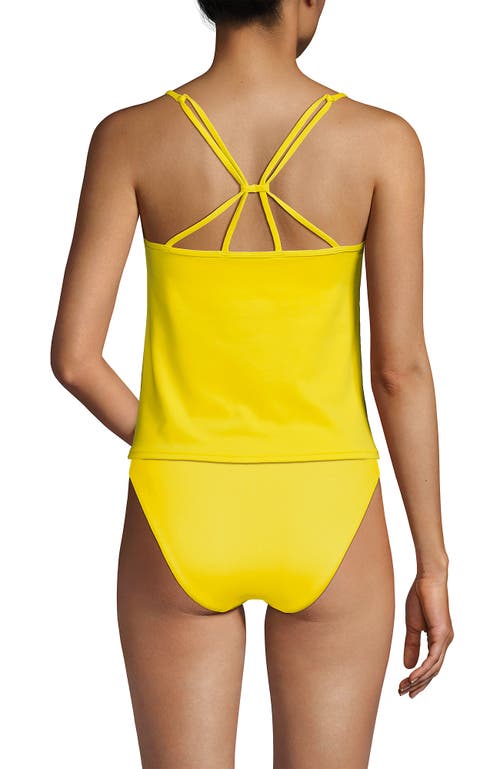 LANDS' END LANDS' END TUGLESS QUICKDRY ADJUSTABLE STRAPPY BACK TANKINI TOP
