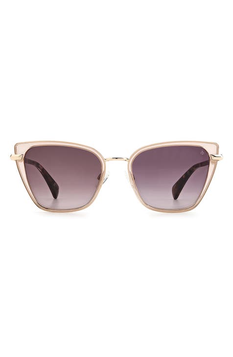 56mm Gradient Cat Eye Sunglasses