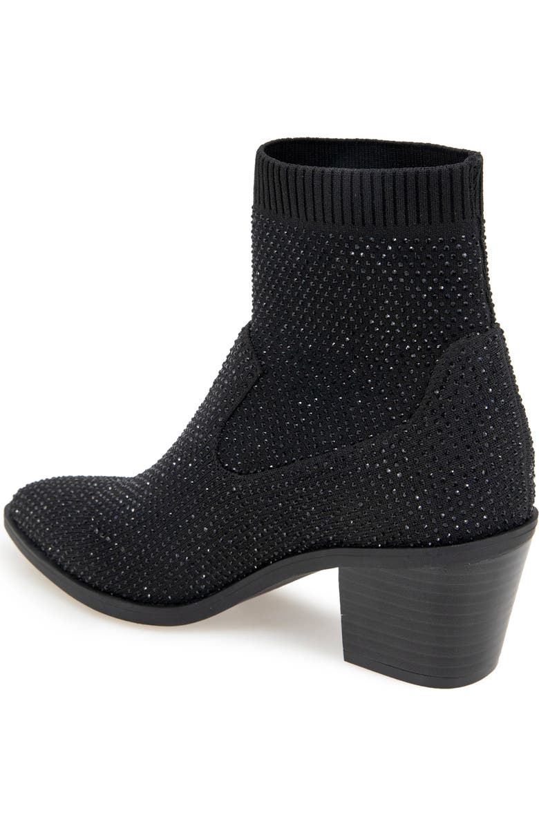 Reaction Kenneth Cole Jess Bejeweled Sock Bootie, Alternate, color, Black Ombre Knit
