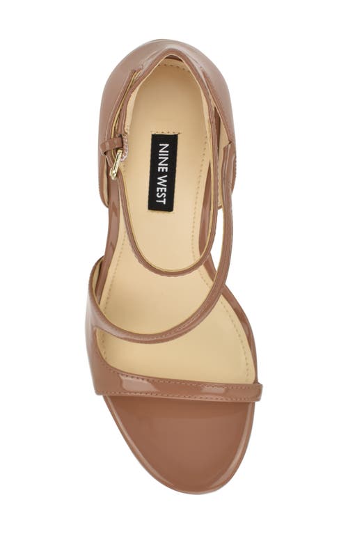 Nine West Shimmy Ankle Strap Sandal In Neutral