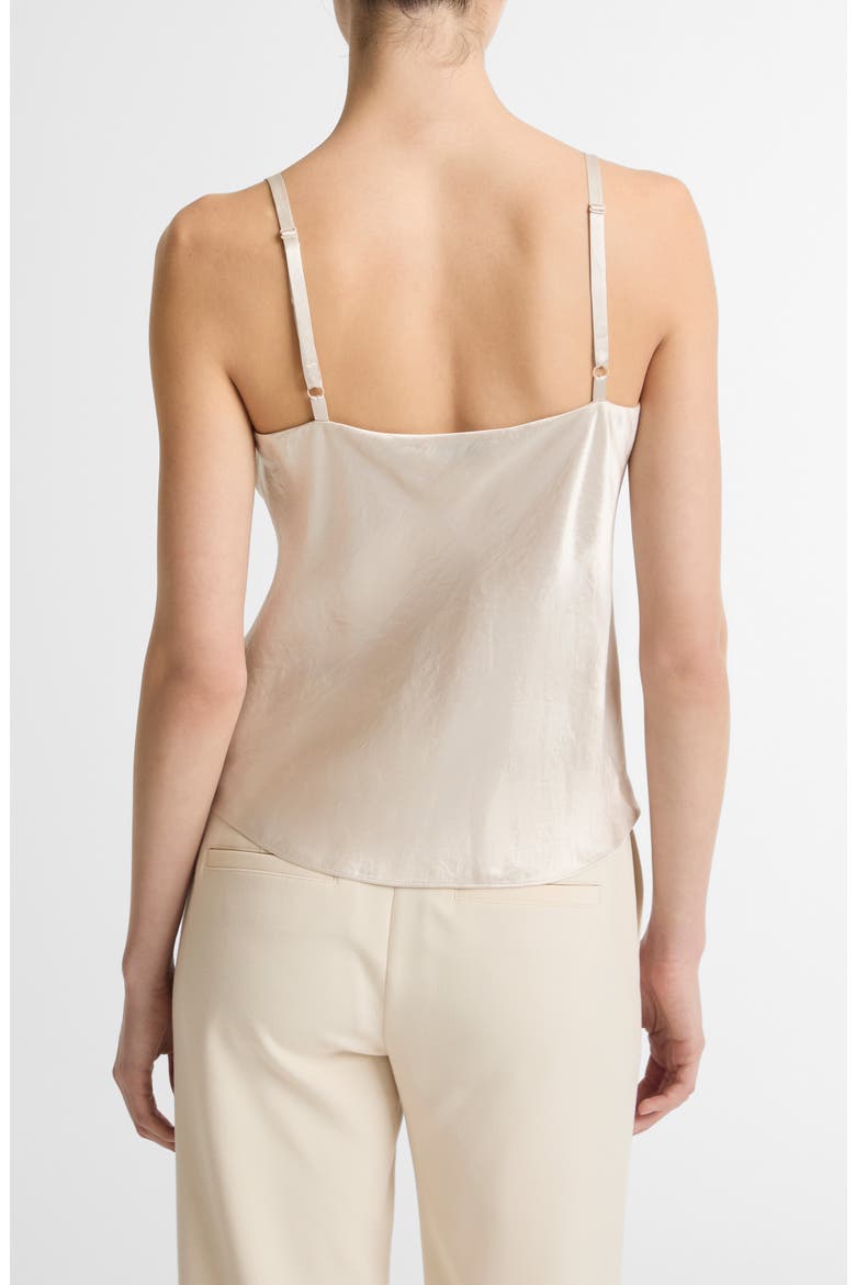 Crinkle Satin Camisole, Alternate, color, CHAMPAGNE