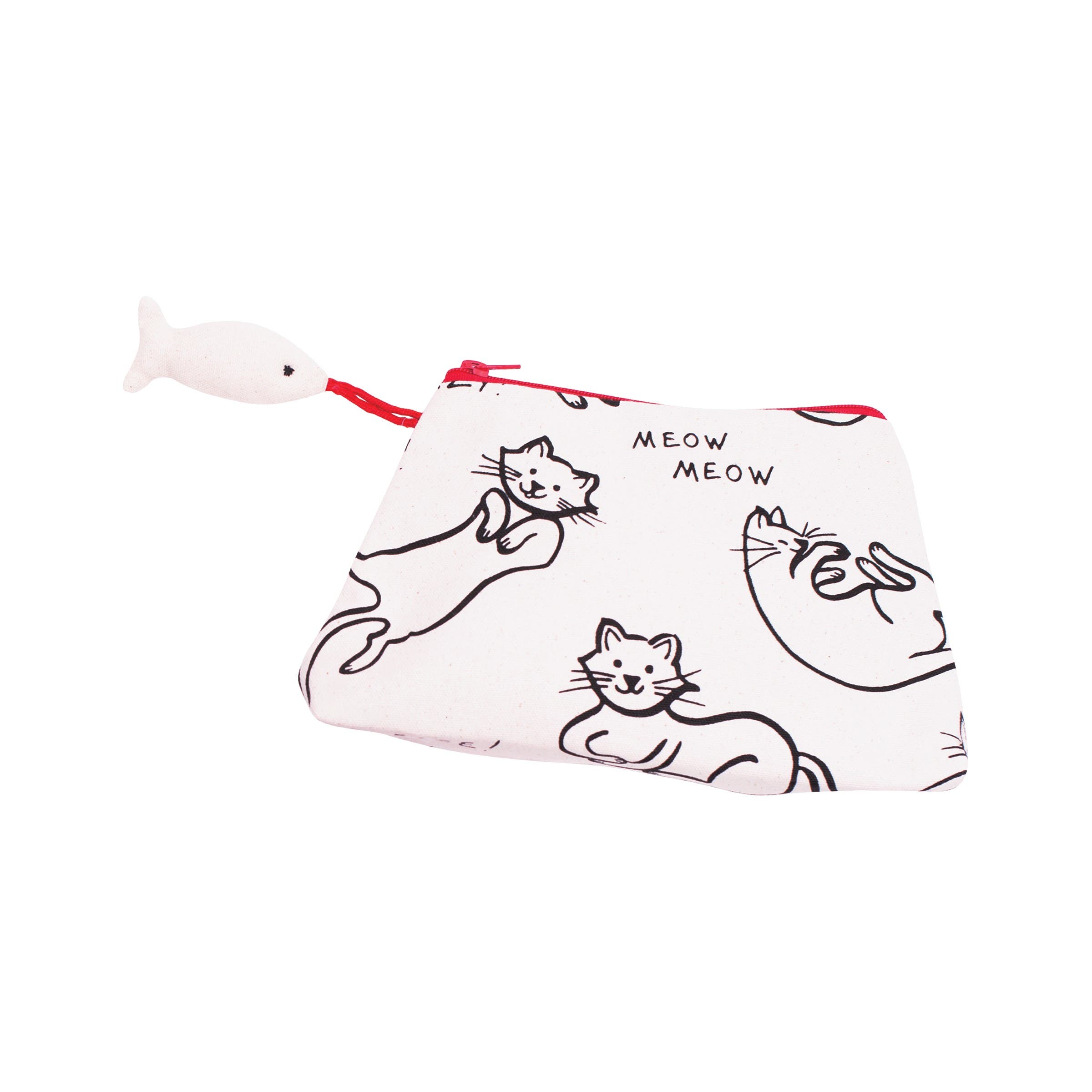 Cat Person Purse Small, Main, color, White