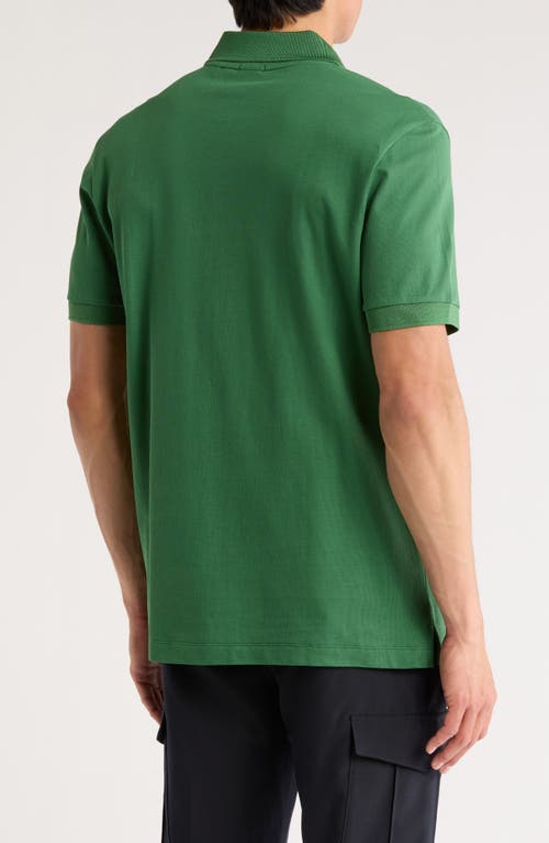 Shop Hugo Boss Boss Parlay Tipped Cotton Polo In Green