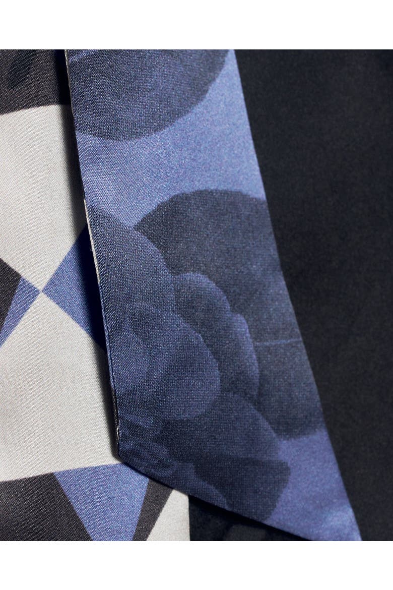 "Prism" Silk Skinny Scarf, Alternate, color, Blue