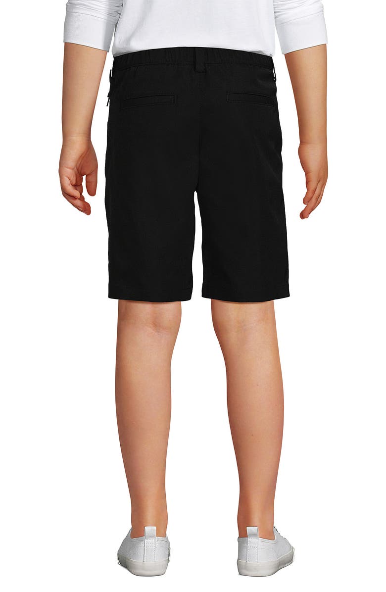 Lands
 End School Uniform Boys Active Chino Shorts, Alternate, color, Black