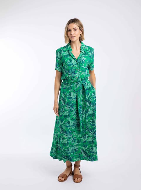 Neem Printed Shirt Dress