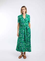 Weird Fish Neem Printed Shirt Dress