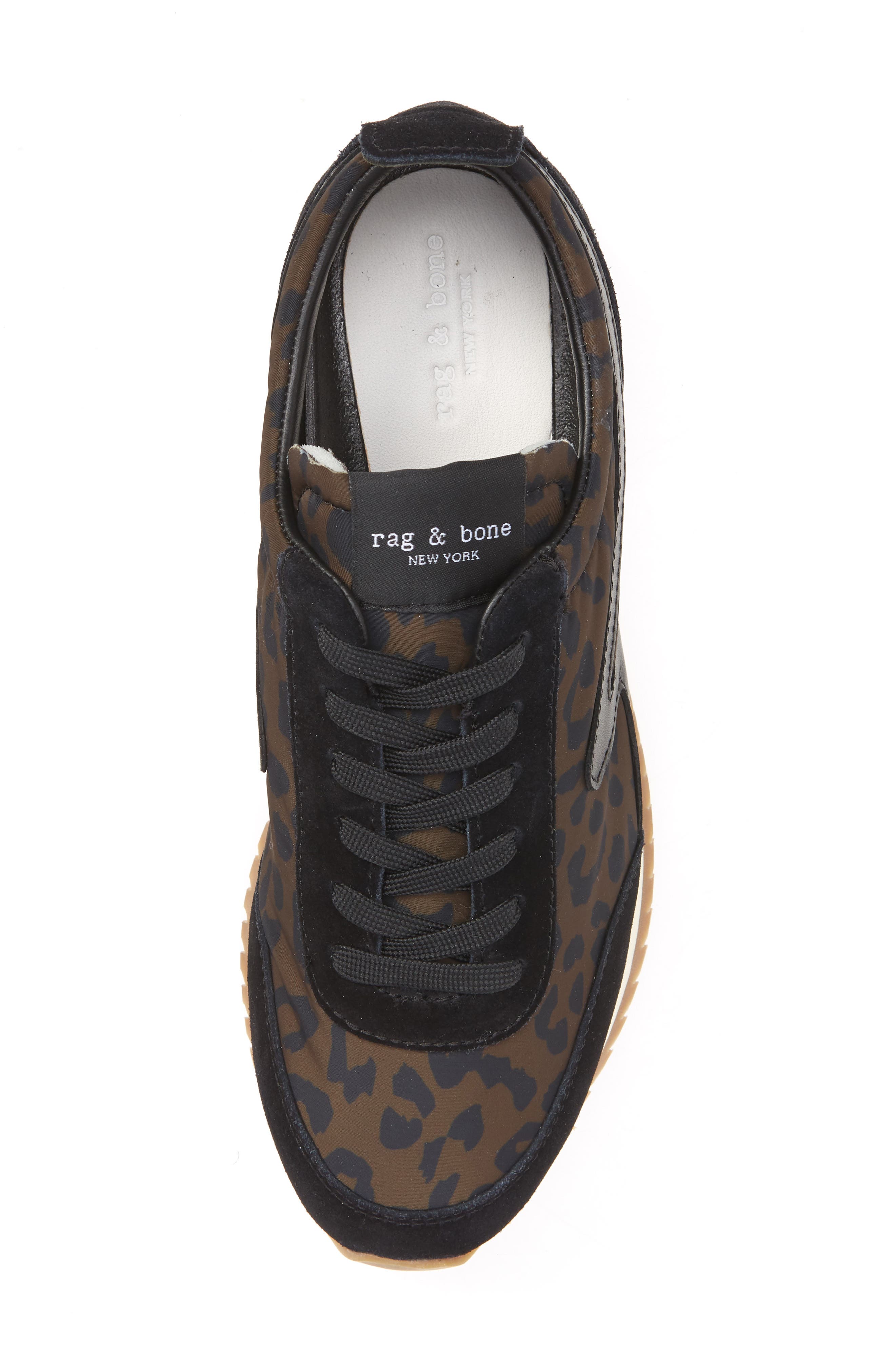 Retro Runner Sneaker, Alternate, color, BLACK/PRINT
