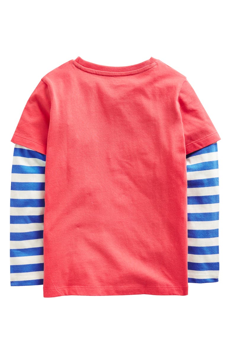 Mini Boden Kids' Bouclé Digger Mock Neck Cotton Graphic T-Shirt, Alternate, color,