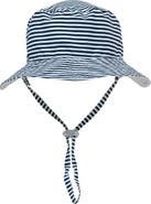Snapper Rock Kids' Stripe Cotton Safari Hat