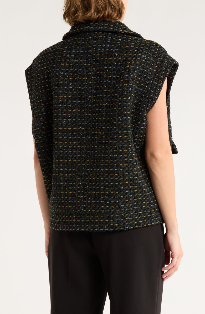 rag & bone Amina Tweed Vest, Alternate, color, Black Multi