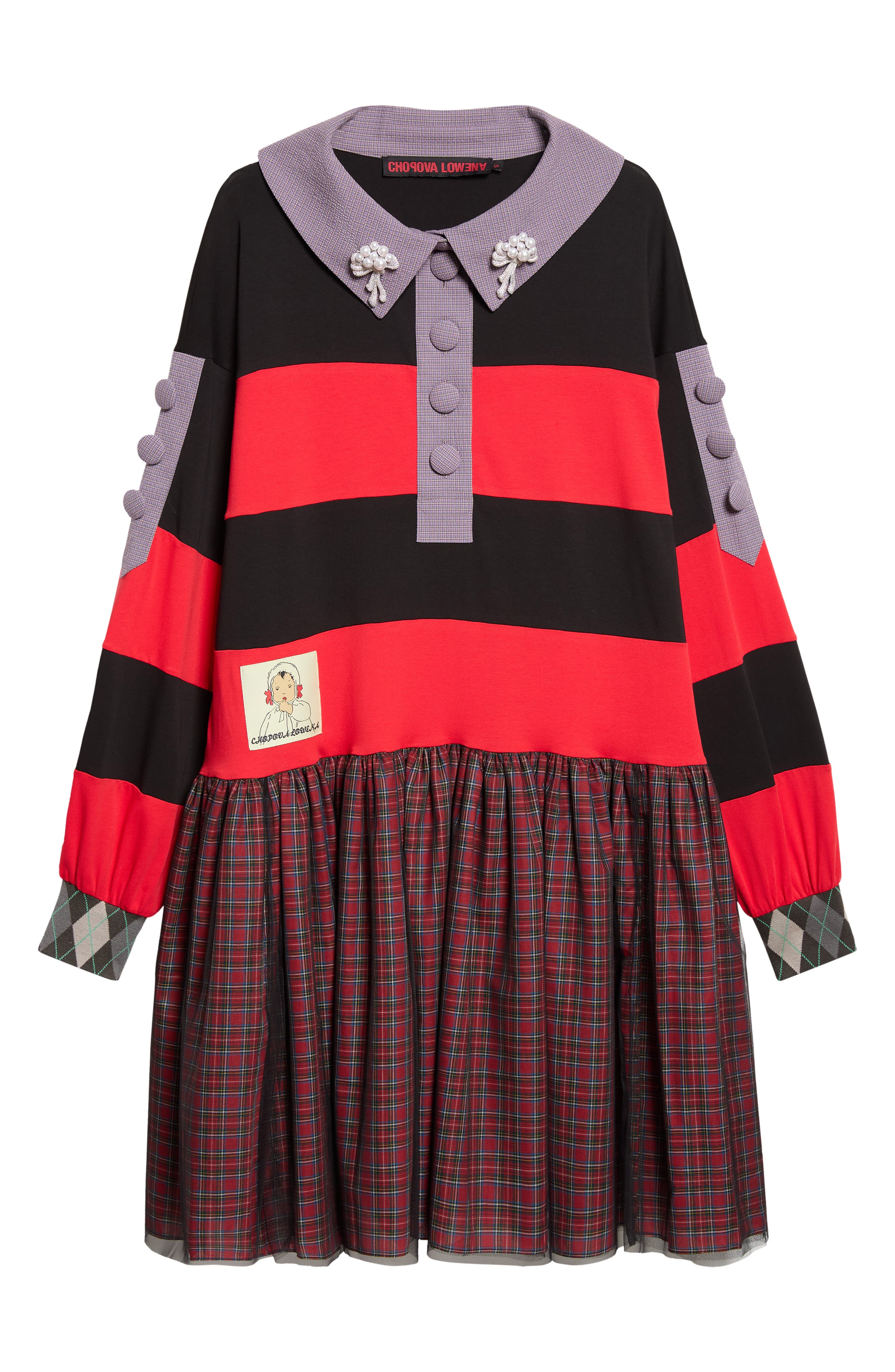 selected BLACK AND RED MULTI