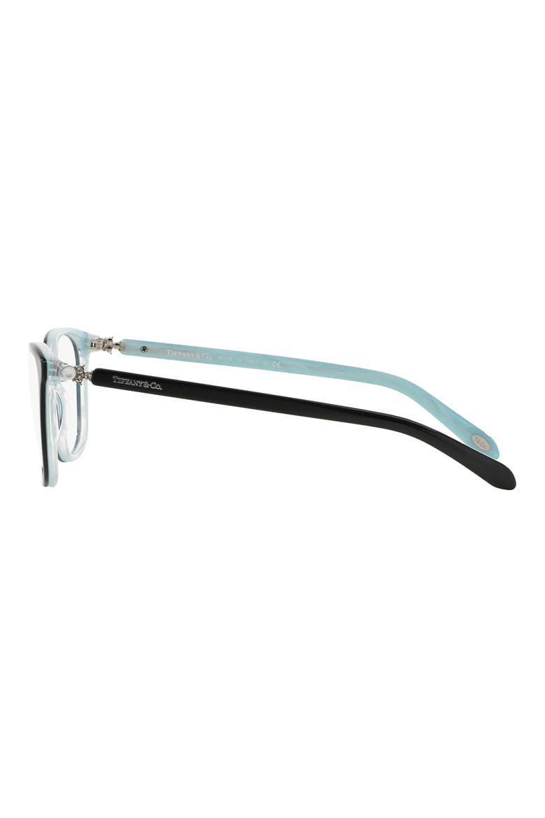 Universal Fit 53mm Square Optical Glasses, Alternate, color, BLACK BLUE