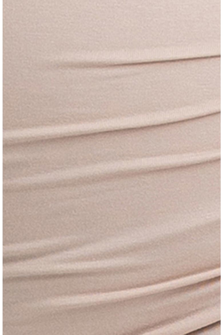 Ruched V-Neck Maternity Tank, Alternate, color, BEIGE