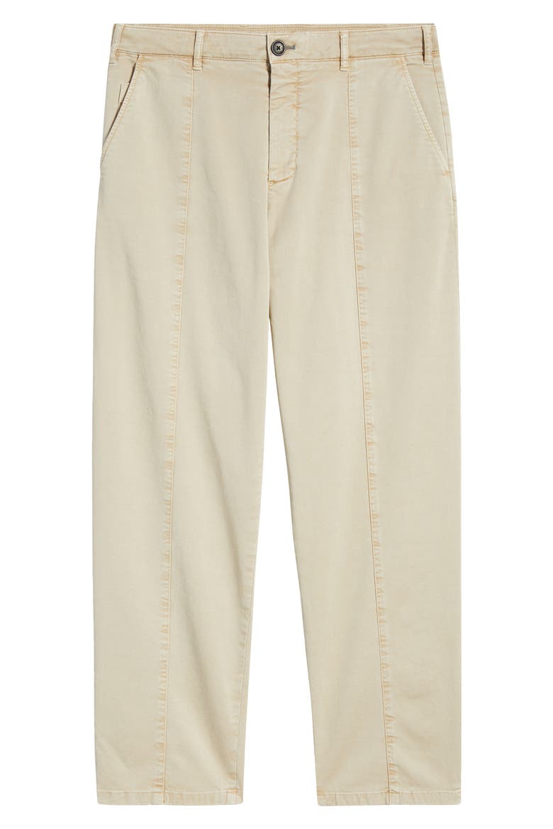 Tailored Cotton Stretch Twill Pants, Alternate, color, LIGHT BEIGE