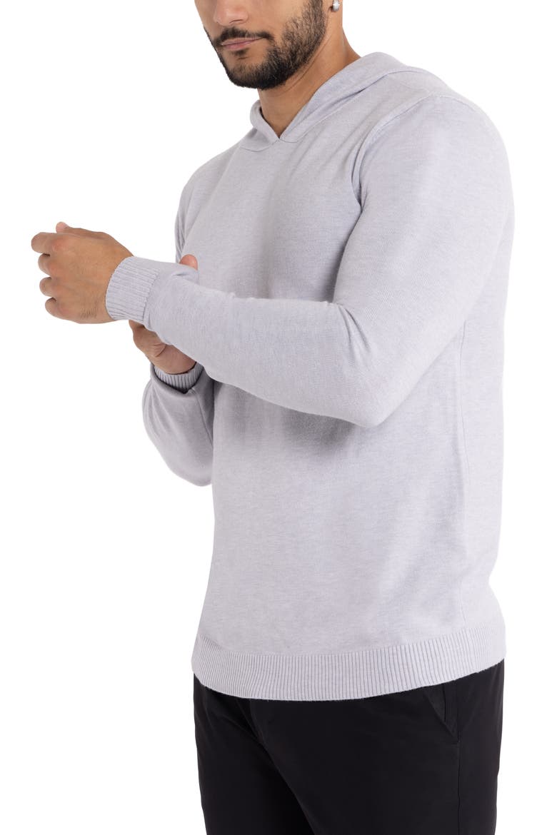 Core Knit Pullover Hoodie, Alternate, color, LIGHT HEATHER GREY