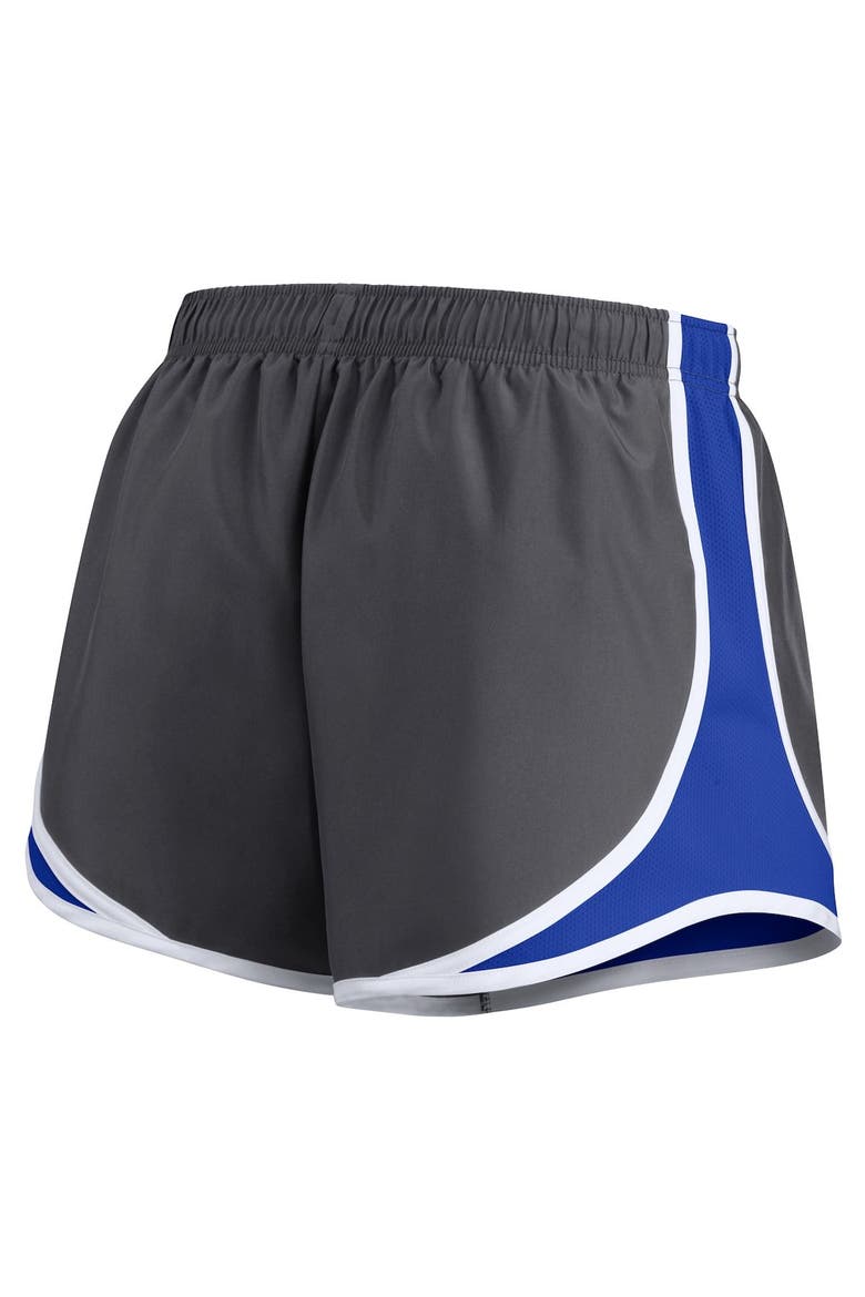 Women's Nike Charcoal Los Angeles Rams Logo Performance Tempo Shorts, Alternate, color, Charcoal