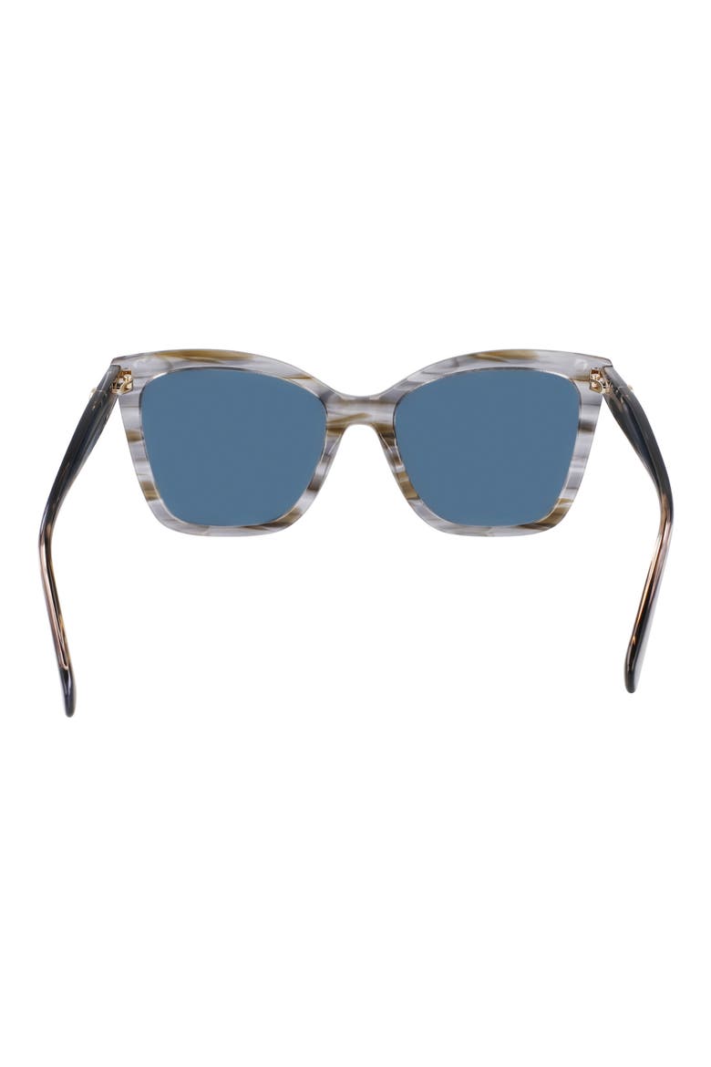 Le Pliage 54mm Gradient Cat Eye Sunglasses, Alternate, color, STRIPED GREY