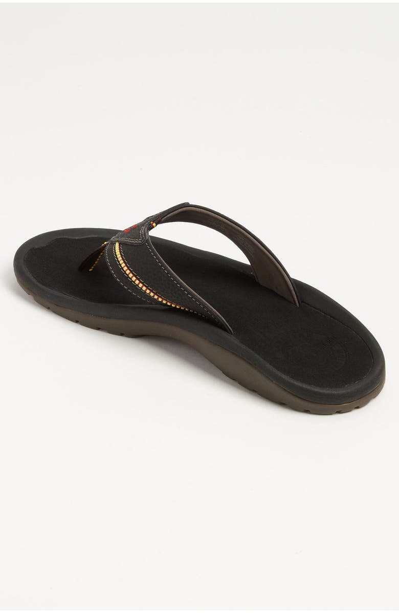 OluKai 'Kia'i II' Flip Flop, Alternate, color, Black/ Black
