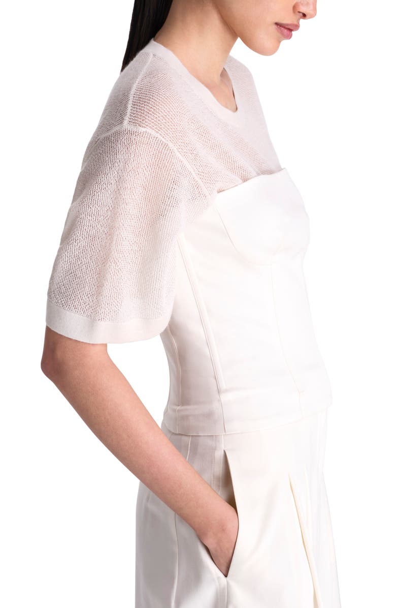 TWP Jillian Bustier Strapless Top, Alternate, color, Ivory