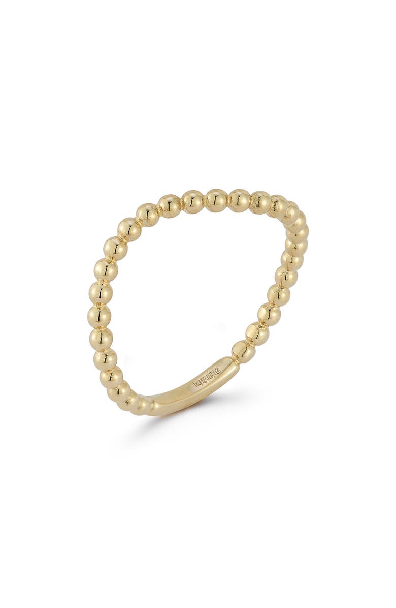 Ember Fine Jewelry Beaded Wave Ring, Alternate, color, Gold