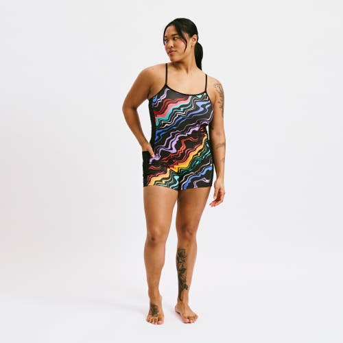 Tomboyx 3.5-inch Skinny Strap Swim Unisuit In Multi