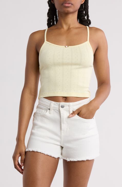 Pointelle Crop Camisole